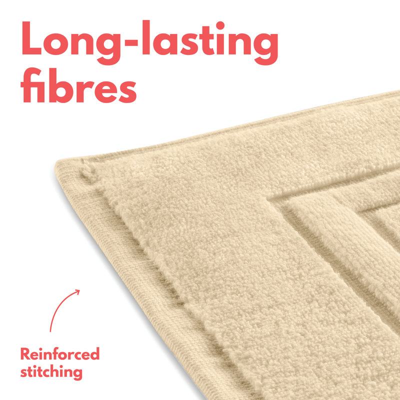 Tapis de bain 100% coton Patonai, 34", Sable