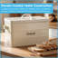 Harbour Housewares - Vintage Metal Kitchen Bread Bin - 40cm-962623975