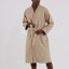 Hammd Waffle Gender Neutral Mid-Calf Bathrobe with Pockets-1510750031-1510750016