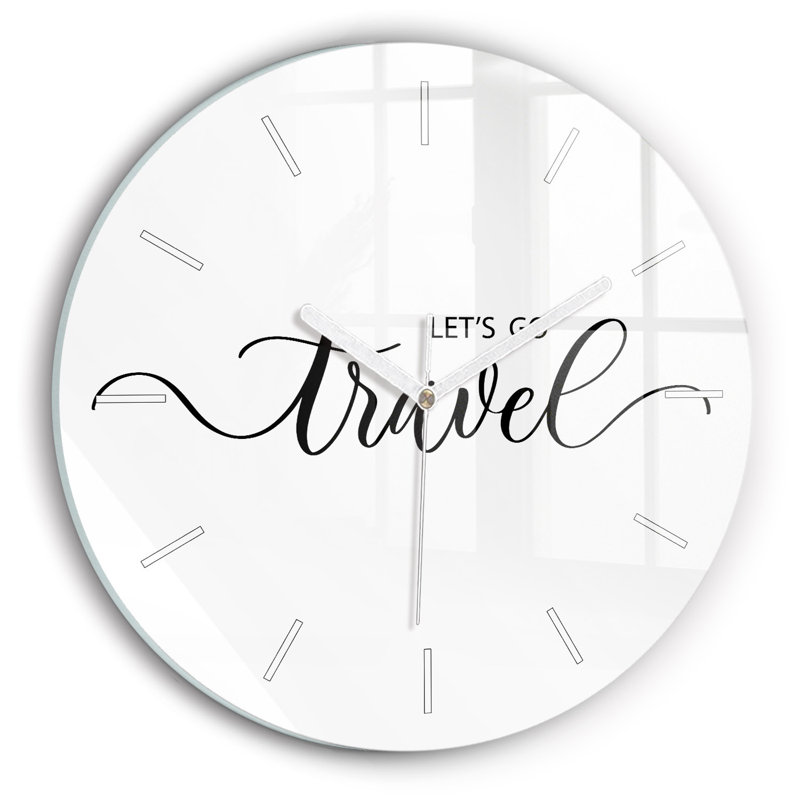 Glass Wall Clock