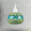11 cm H Round Glass Pendant Shade ( No Direct Attachment Method ) in Teal