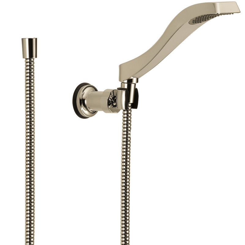 Douche à main à jet simple Dryden, Nickel poli brillant