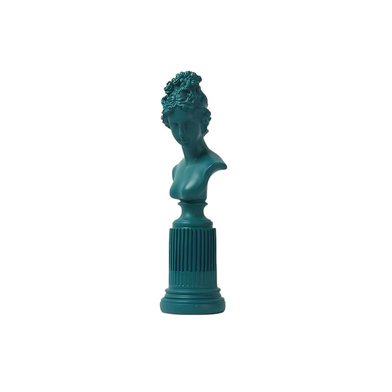 Charming Decorative Object, Turquoise Polyester, 3.5 x 6.7 x 3.5 inches | 100% Durable Polyester Material | Perfect for Home Décor & Accent Pieces, Adds Color and Style to Any Space