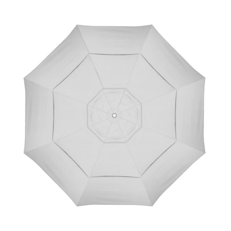 Parasol de marché Broadmeade octogonal Sunbrella, Toile granit Sunbrella®, Blanc mat
