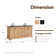 Hollis 72'' Double Bathroom Vanity with Marble Top