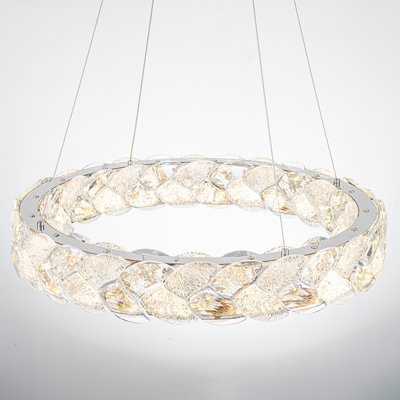 Lustre en cristal 20 po Modern