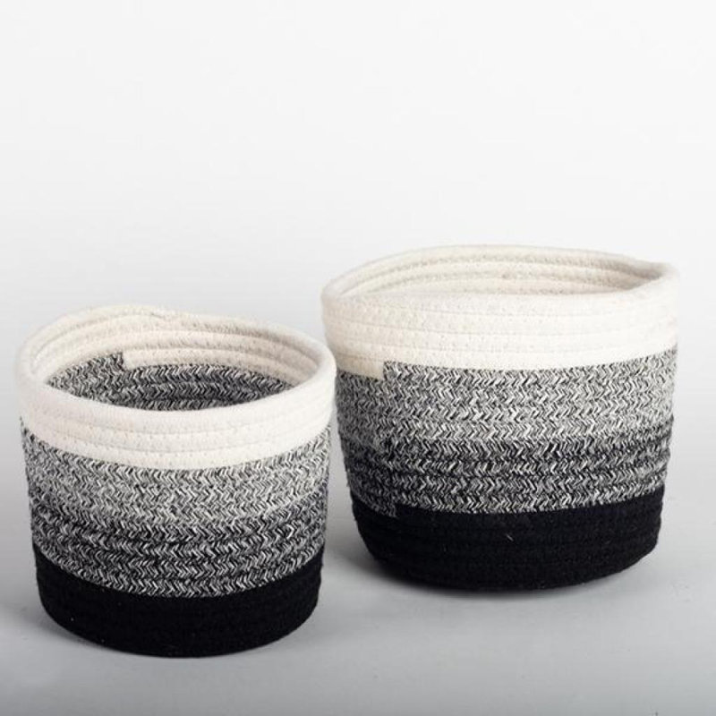 Ensemble de 2 paniers en jute
