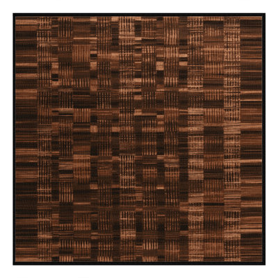 Machine Washable Botanical Brown Area Rug