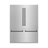 ZLINE 60" Autograph Edition 32.2 cu. ft. Built-in 4-Door French Door Refrigerator