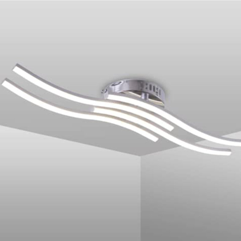 LED 4-Light Flush Mount Ceiling Light, 6000K