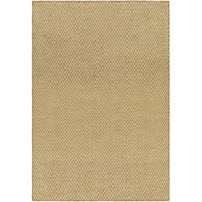 Bolton Checkered Area Rug in Tan