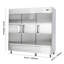Commercial Reach-In Refrigerator 85" W, 69 Cu.Ft Stainless Steel Upright Refrigerator with Three Doors, Auto-Defrost, 12 Adjustable Shelves, 32 to 50? Temp Control, ETL Certified