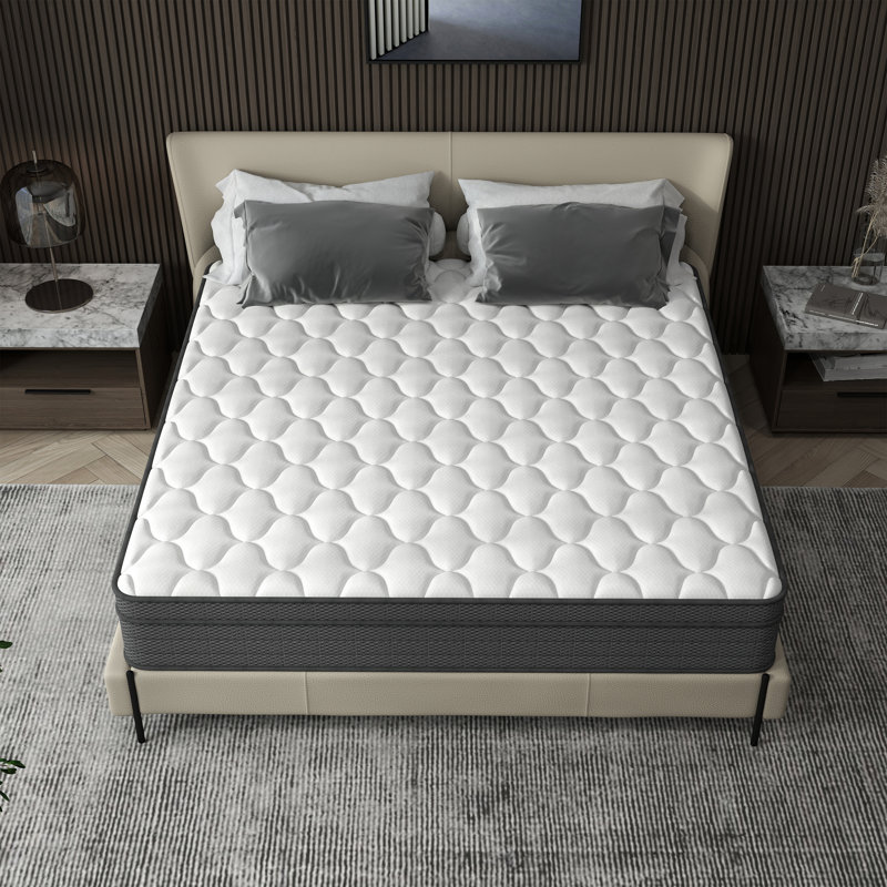 Matelas hybride à ressorts ensachés 12 po, Très grand lit