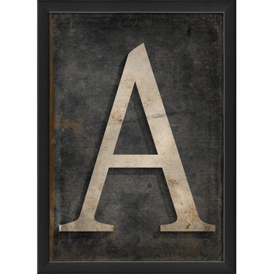 " Letter A " by The Artwork Factory
