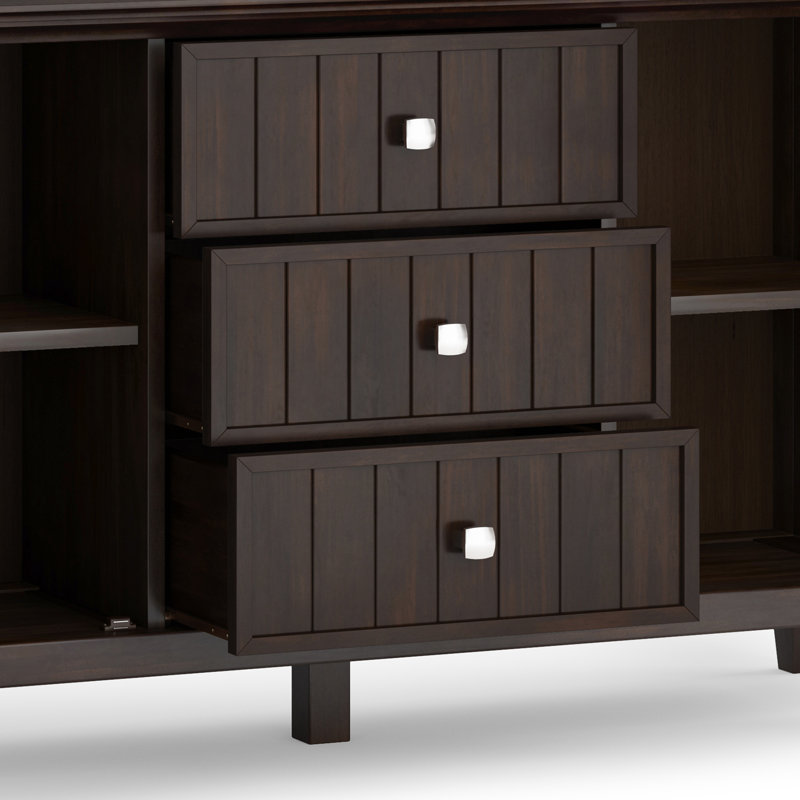 Bedford Dark Tobacco Brown Solid Wood Sideboard Buffet