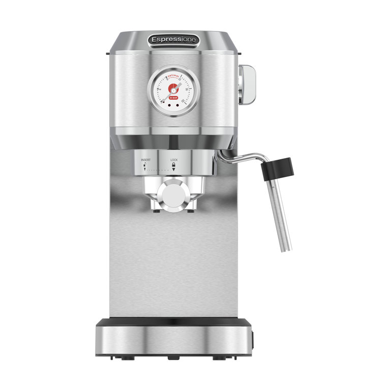 SWAN Stainless Steel Manual Espresso Machine in the Espresso Machines  department at