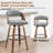 Drees Swivel Linen Fabric Counter Stool & Bar Stool-121187477