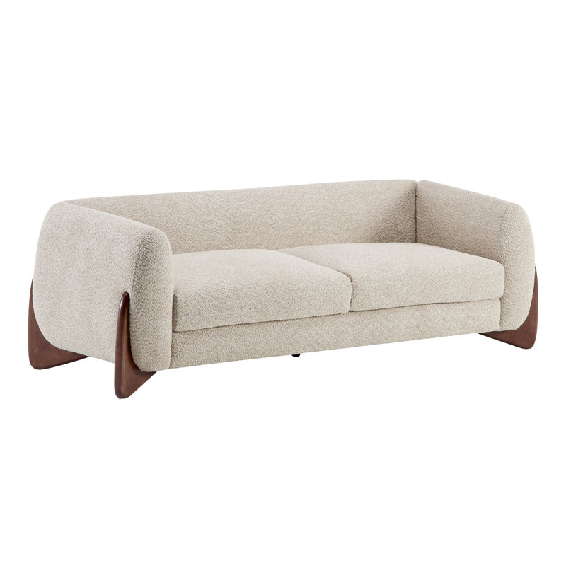 Mariyan Boucle Upholstered 3-seater Sofa and Loveseat, Almond