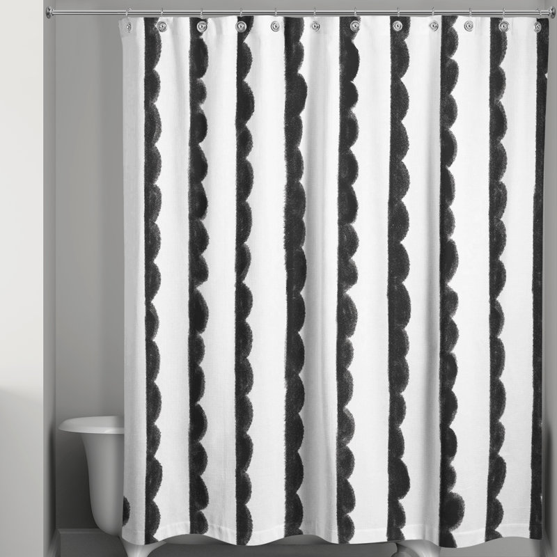 Antoniah Striped Shower Curtain