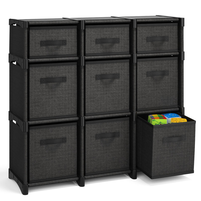 Britteny 9 Drawer Closet System, Black