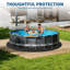 Heavy Duty Pool Liner Pad for Above Ground Pools, Non-Woven Puncture Resistant Ground Shield, Eco-Friendly Weed Barrier Extends Liner Life, Suitable for Pool Covers-131644642