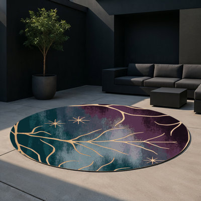 Tapis d'intérieur et d'extérieur Hidden Bloom