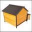 Niche pour chien portable et solide pour aire de jeux