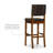Upholstered Counter Stool with Solid Wood Frame-52517033-52517032