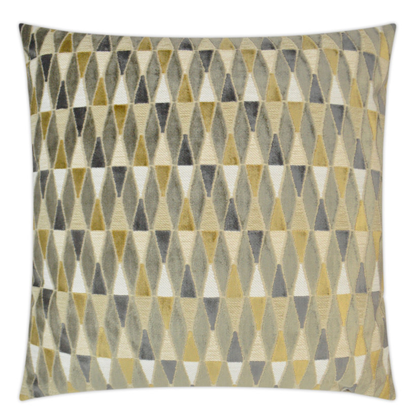 Abrash Pillow Cover & Insert, Mustard, Square 22"