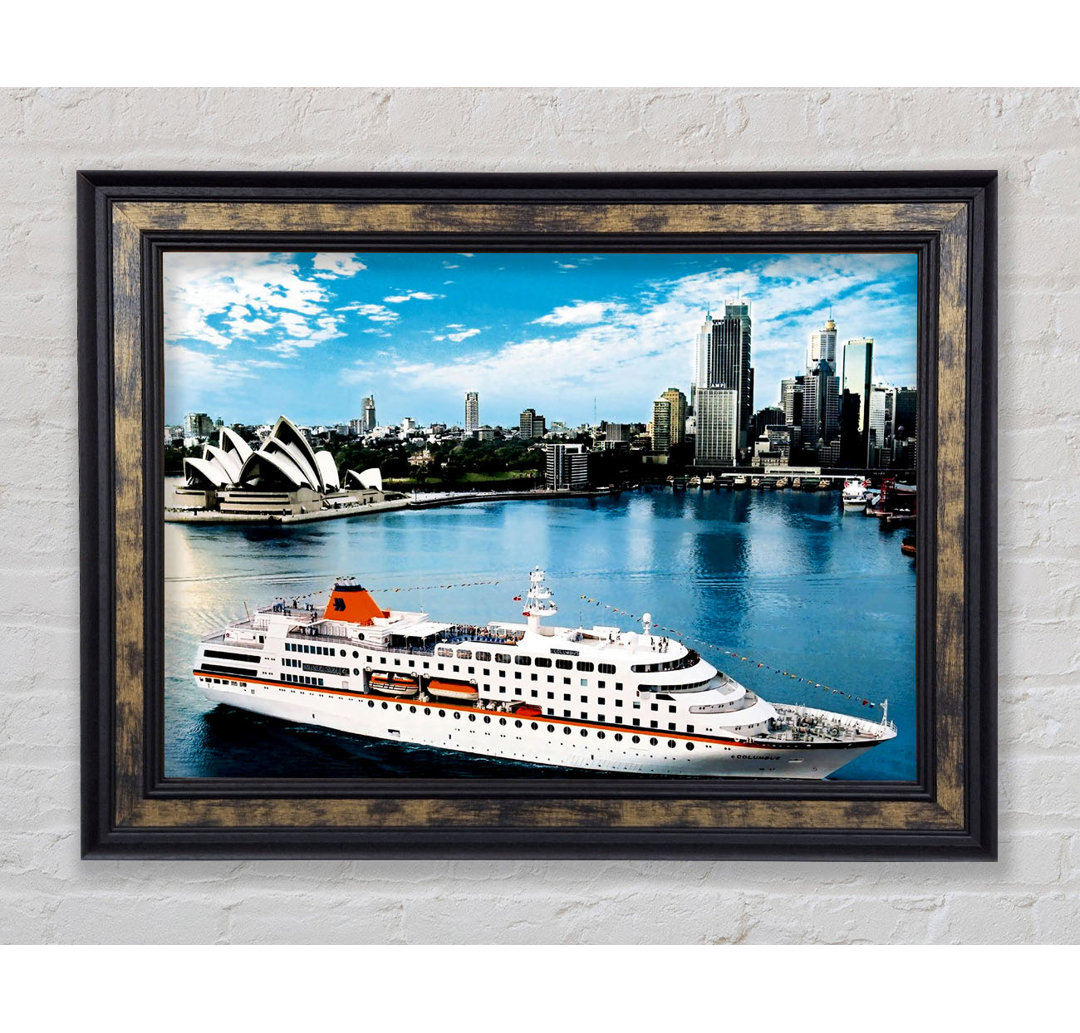 Sydney Harbour Cruise Liner - Einzelner Bilderrahmen Kunstdrucke