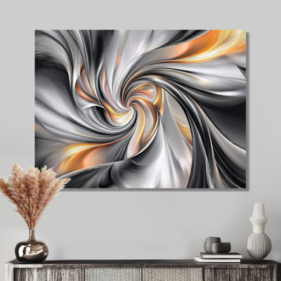 Fractal Vortex Galactic Expansion II - Abstract Metal Wall Decor, Fractal Metal Print