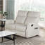 Causeuse inclinable contemporaine beige avec passe-partout en similicuir 1pc