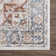 Brookdene Oriental Machine Washable Orange/Gray Area Rug