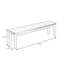 Banc de bout en bois massif Ebony