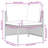 23.6" Wide Square Patio Sofa with Cushions
