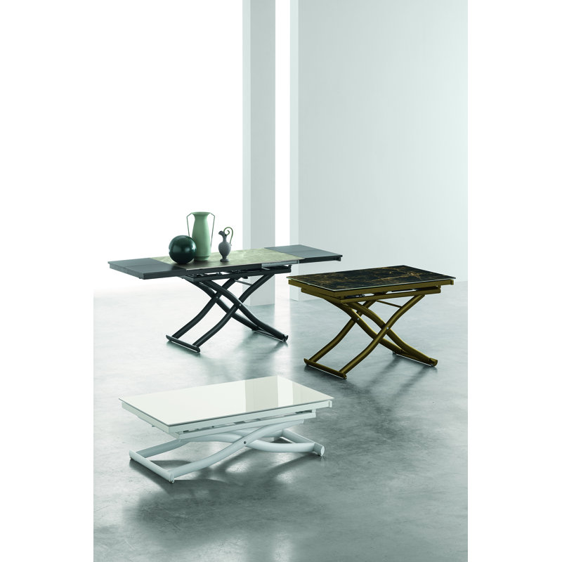 Dione Plus Metal Base Dining Table, Black