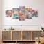 Colourful Brick Wall-736235675
