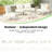 Beige 6-Piece Patio Sofa Furniture Set Half Moon Outdoor Sectional Sofa With 2 High-Low Coffee Tables Pe Wicker Rattan Tempered Glass 4 Pillows & Cushions For Backyard Garden Poolside-1917726991