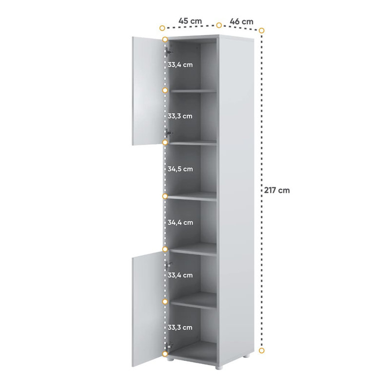 Nadarius Storage Bed, Single (3'), Grey Matt