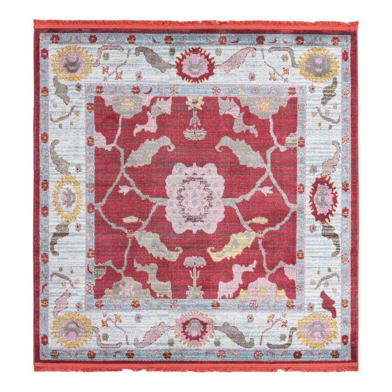 Paragon Geometric Indoor Rug, Square 5'5"