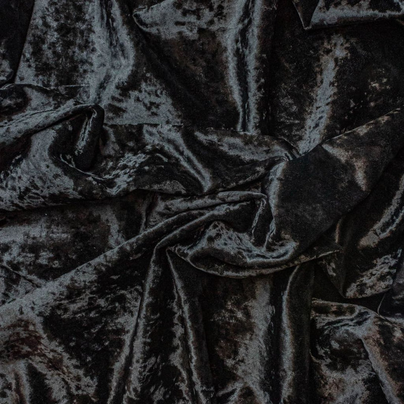 Tissu en velours Ritz, Onyx