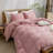 BESTOUCH Duvet Cover Set 100% Washed Cotton Linen Feel Lightweight-114986038-114986034