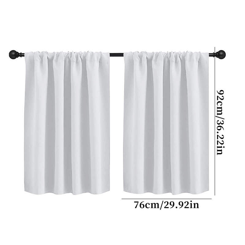 Kbndieu Solid Color Curtains Living Room Bedroom Kitchen Partition Curtains Home Curtains
