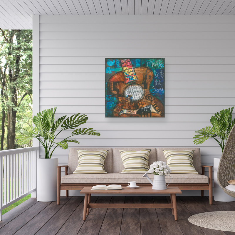 Canvas Entertainment Wall Decor, 14" H x 14" W
