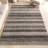 Panitz Hand Tufted Multi Striped Shaggy Gray/Brown Area Rug-986681242