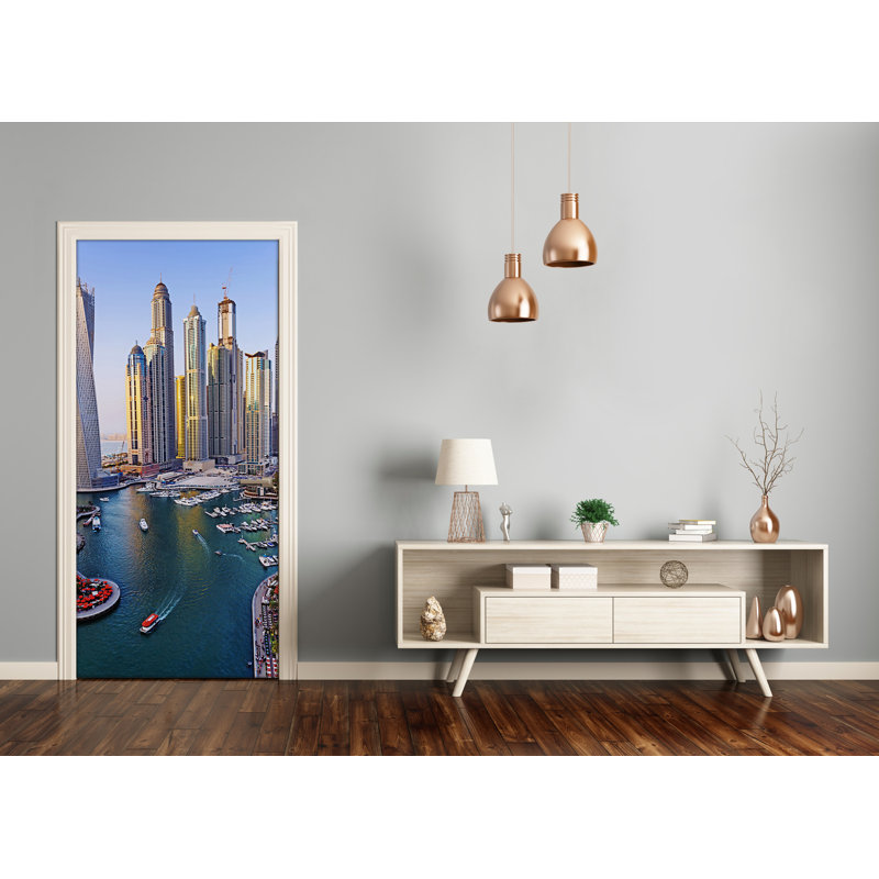 Bay In Dubai Door Decal