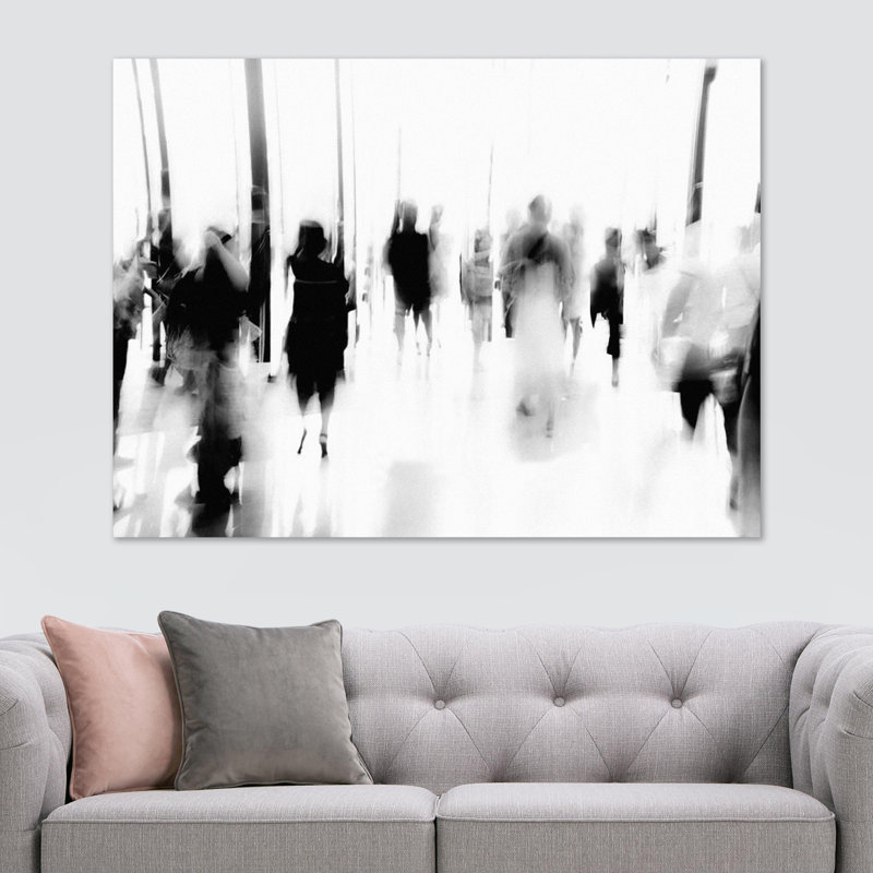 Abstract People - Wrapped Canvas Print, 30.5cm H x 41cm W x 4cm D