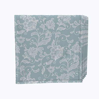 Polyester Floral Square Napkin