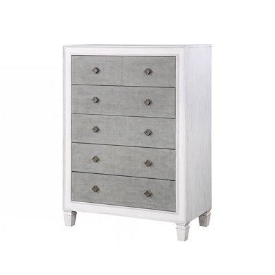 Commode 5 tiroirs avec poignée carrée
