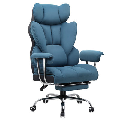 Millton Office Chair, Executive desk Chair Ergonomic High Back PU Leather Reclining Computer Chairs with Footrest Height Adjustable 360° Swivel Gaming Chair